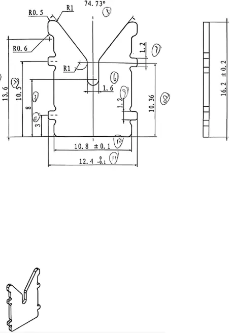 arc-extinguishing grid plate 2