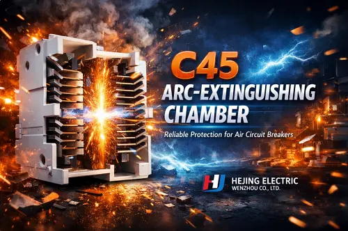 What is an arc-extinguishing chamber in an air circuit breaker?