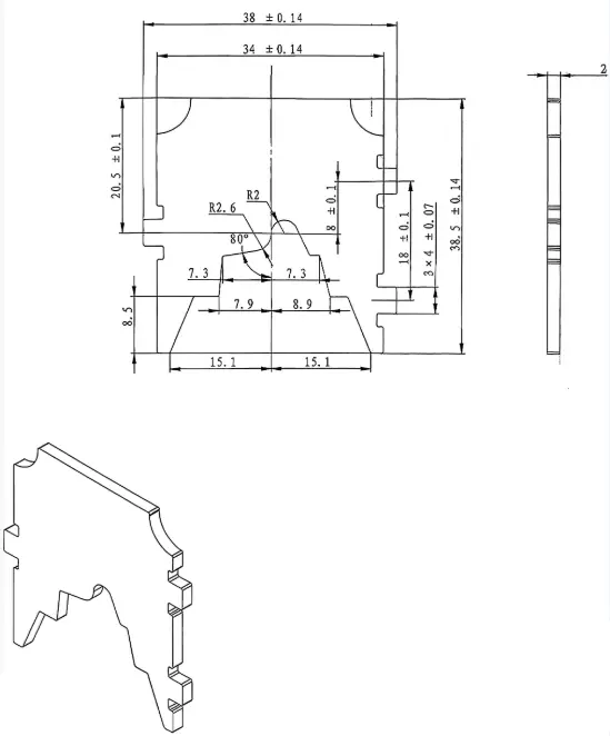 arc-extinguishing grid plate 3