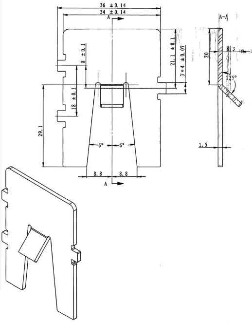 arc-extinguishing grid plate 1