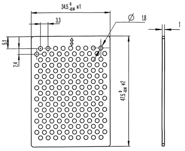 arc-damping mesh panel