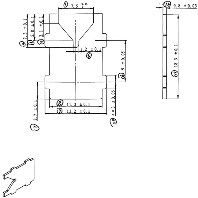 arc-extinguishing grid plate 3