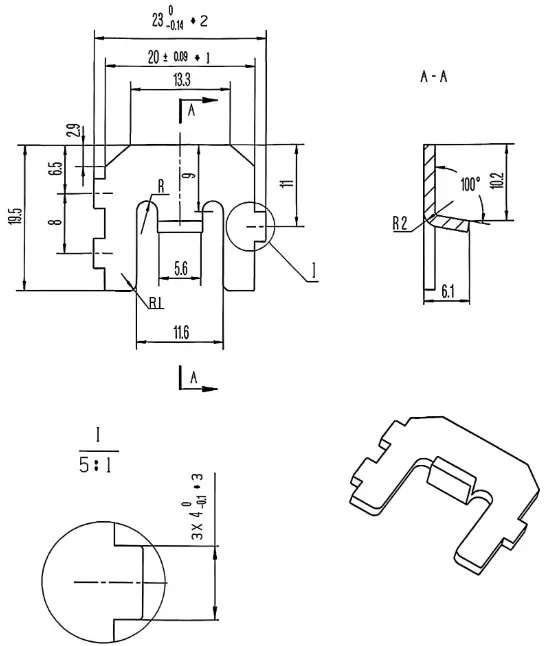 Arc-extinguishing grid plate 3