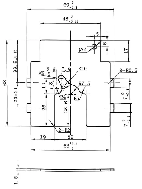 arc-starting plate 5