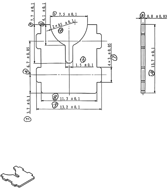 arc-extinguishing grid plate 2