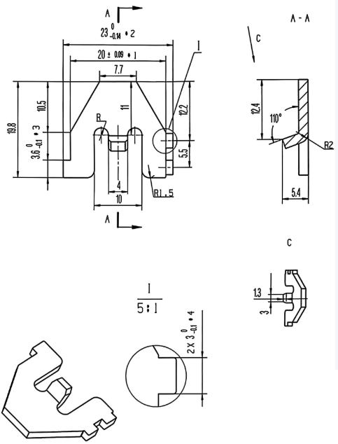 Arc-extinguishing grid plate 5