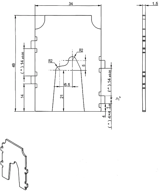 Arc-extinguishing grid plate 2